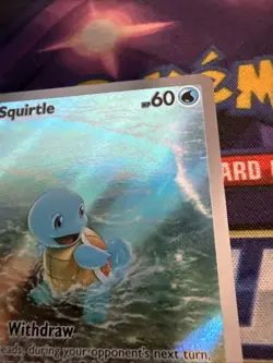 Pokemon TCG Squirtle 170/165 Scarlet & Violet 151 Illustration Rare Holo NM- - Image 2
