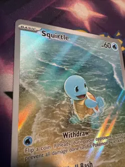 Pokemon TCG Squirtle 170/165 Scarlet & Violet 151 Illustration Rare Holo NM- - Image 5