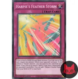 Yugioh Harpie's Feather Storm LDS2-EN088 Common 1st Edition NM - Image 1