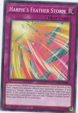 Yugioh Harpie's Feather Storm LDS2-EN088 Common 1st Edition NM - Image 1