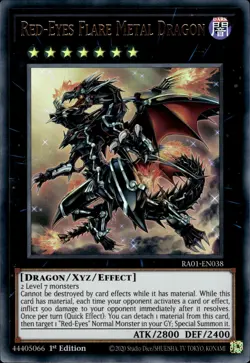 Red-Eyes Flare Metal Dragon - Ultra Rare 1st Edition RA01-EN038 - NM - YuGiOh - Image 1