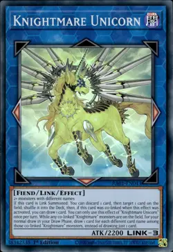 Knightmare Unicorn - Super Rare 1st Edition RA01-EN043 - NM - YuGiOh - Image 1