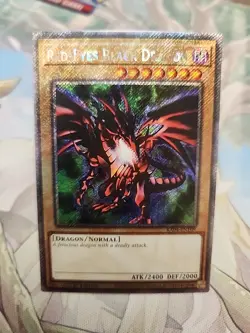 Yu-Gi-Oh! Red-Eyes Black Dragon Card Holo Rare RA04-EN109 - Image 1