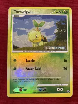 Turtwig - 103/130 - Pokemon Diamond & Pearl Holo Card BK Promo MP - Image 1