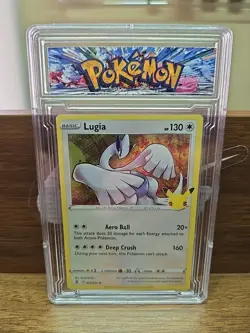 Pokemon TCG Lugia Celebrations Holo Rare Card 022/025 Near Mint Ungraded Slab - Image 1