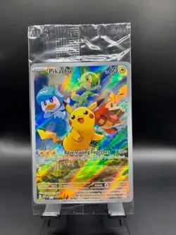 Pikachu #27 Sealed Promo Card Pokemon TCG Black Star Promo Paldea Evolved Promo - Image 1