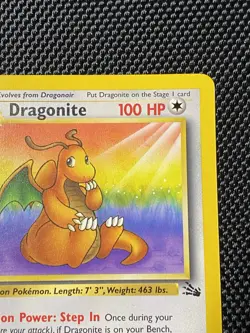 Dragonite 19/62 Fossil Non Holo Rare Pokemon Card WOTC 1999 Vintage Set LP+ - Image 3
