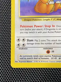 Dragonite 19/62 Fossil Non Holo Rare Pokemon Card WOTC 1999 Vintage Set LP+ - Image 5