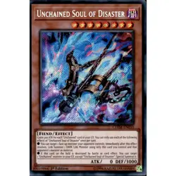 Unchained Soul of Disaster CHIM-EN010 Yu-Gi-Oh! Card Secret Rare 1st Edition - Image 1