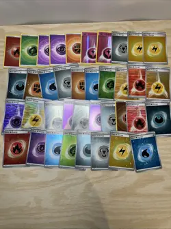 38 Holo Energy Pokemon Bulk Card Lot - English SWSH/SV - Galaxy Swirl/HOLO ONLY - Image 1