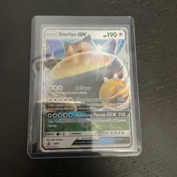 Snorlax GX SM05 FULL ART BLACK STAR PROMO - 2016 Pokemon TCG Card LP SUN MOON - Image 3