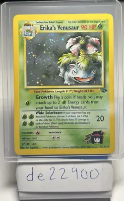 Pokemon TCG Erika's Venusaur Gym Challenge Holo Card 4/132 - Image 1