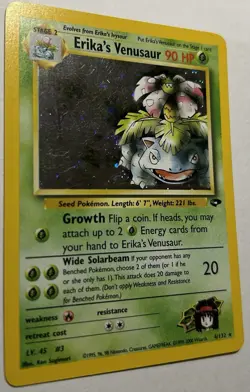 Pokemon TCG Erika's Venusaur Gym Challenge Holo Card 4/132 - Image 4