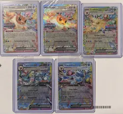 Prismatic Evolutions Stamped EX Promo Cards Lot Of 5! [SEALED] - Image 1