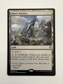 Karn’s Bastion MTG Magic the Gathering Card NM Near Mint WAR - Image 1