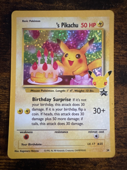 ____’s Pikachu Pokemon card promo mint condition - Image 1