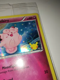 Pokemon TCG Clefairy Holo Promo Card 20th Anniversary Edition - Image 3