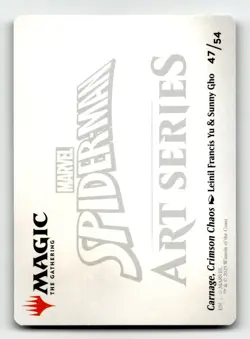 Carnage, Crimson Chaos Art Card 47 S Art Series: Marvel's Spider-Man - Image 2