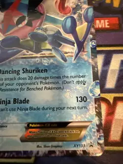 LP Ash-Greninja EX XY133 Black Star Promo Holo Card Nintendo Pokemon Card - Image 3