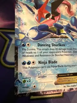 LP Ash-Greninja EX XY133 Black Star Promo Holo Card Nintendo Pokemon Card - Image 4