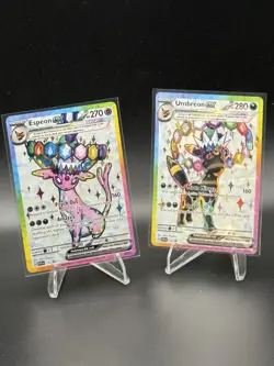 Umbreon & Espeon ex Prismatic Evolutions Premium Collection 175/176 PROMO CARDS - Image 1