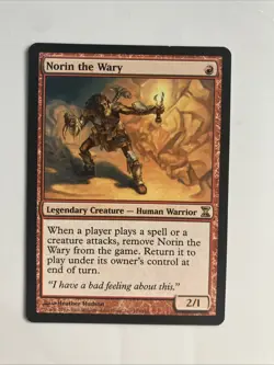 Norin the Wary LP Time Spiral Rare Card Magic the Gathering - Image 1