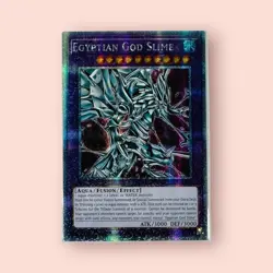 Egyptian God Slime The Winged Dragon of Ra YuGiOh Prisma Foil Rare ACG Art Card - Image 1