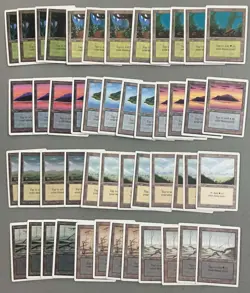 ***HUGE 48 Card Unlimited Basic Land Lot*** MTG Unlimited Magic Kid Icarus - Image 1