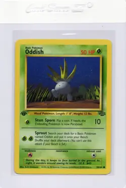 Oddish 1999 Pokemon Jungle 1st Edition No. 58/64 Lightly Played TCG - Image 3