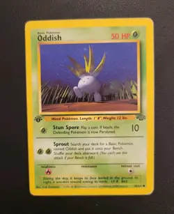 Pokemon TCG Oddish Jungle 58/64 Regular 1st Edition Common - Image 3