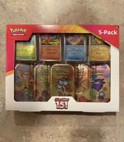 Pokemon TCG Scarlet & Violet 151 5 Mini Tin Bundle (Costco Bundle) - Image 2