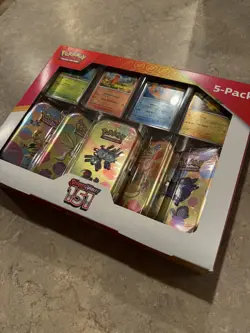 Pokemon TCG Scarlet & Violet 151 5 Mini Tin Bundle (Costco Bundle) - Image 4
