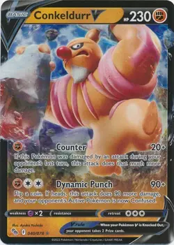 Conkeldurr V - 040/078 Pokemon GO - Ultra Rare Holo - Pokemon TCG - NM/M - Image 1