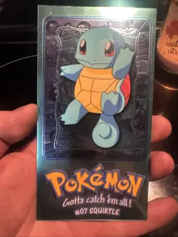 1999 Topps Pokemon TV Animation Series 1 Oversized Tin Topper Squirtle 2 of 5 - Image 1