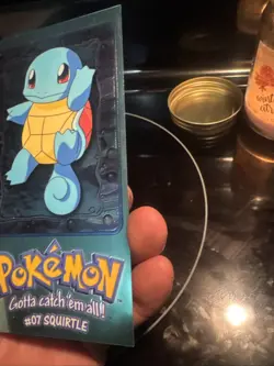 1999 Topps Pokemon TV Animation Series 1 Oversized Tin Topper Squirtle 2 of 5 - Image 4