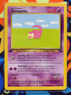 Slowpoke 55/62 (Fossil) *NM* -1st Edition Common- Pokemon TCG - Image 1
