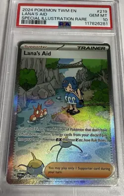 2024 Pokemon Team En -Twilight Masquerade 219 Lana’s Special Illustration PSA 10 - Image 1