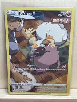 Rockruff TG07/TG30 Ultra Rare Pokemon TCG Silver Tempest Trainer Gallery NM - Image 2