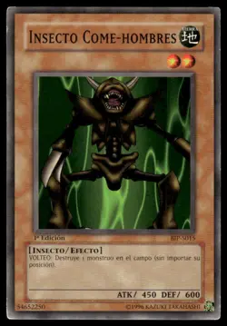 YuGiOh Insecto Come-Hombres Man-Eater Bug #BIP-S015 1st Edition Spanish MP - Image 1