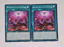Yu-Gi-Oh! TCG 2x Decisive Battle of Golgonda Darkwing Blast DABL-EN054 1st - Image 1