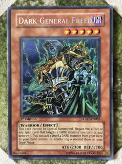 YuGiOh DARK GENERAL FREED Secret Rare LODT-EN083 - Image 2
