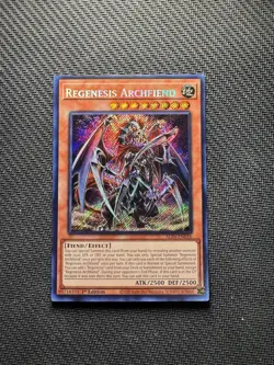 🔥Yu-Gi-Oh! - Regenesis Archfiend - ALIN-EN016 - Secret Rare - NM🔥 - Image 1