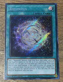Regenesis Secret Rare ALIN-EN059 NM 1st Edition Yu-Gi-Oh! - Near Mint - Image 1