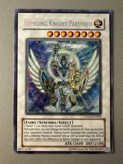 Avenging Knight Parshath Secret Rare TDGS-EN000 Yu-Gi-Oh! NM-M - Image 1