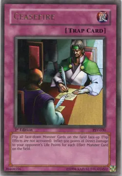 1996 TCG 1ST EDITION CEASEFIRE HOLO RARE #PSV-030 - Image 1