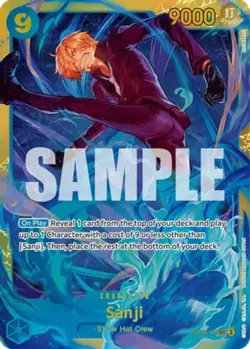 1x Sanji - OP06-119 - SEC - Foil Light Play Booster OP-06: Wings of the Captain - Image 1