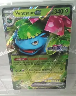 Venusaur ex 001/142 Jumbo Oversized NM Regular Holofoil Pokemon Card - Image 1