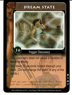 TOMB RAIDER CCG BIG GUNS RARE CARD B107 DREAM STATE - Image 1