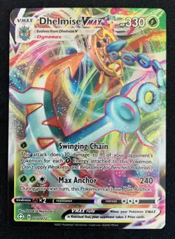 Dhelmise VMAX 010/072 Shining Fates Ultra Rare Holo Pokemon TCG Card NM - Image 1