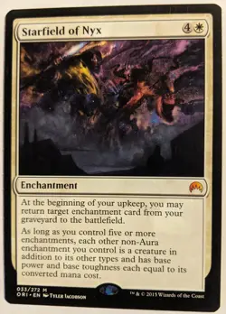 MTG English Magic Card Near Mint STARFIELD OF NYX from Origins - Image 1
